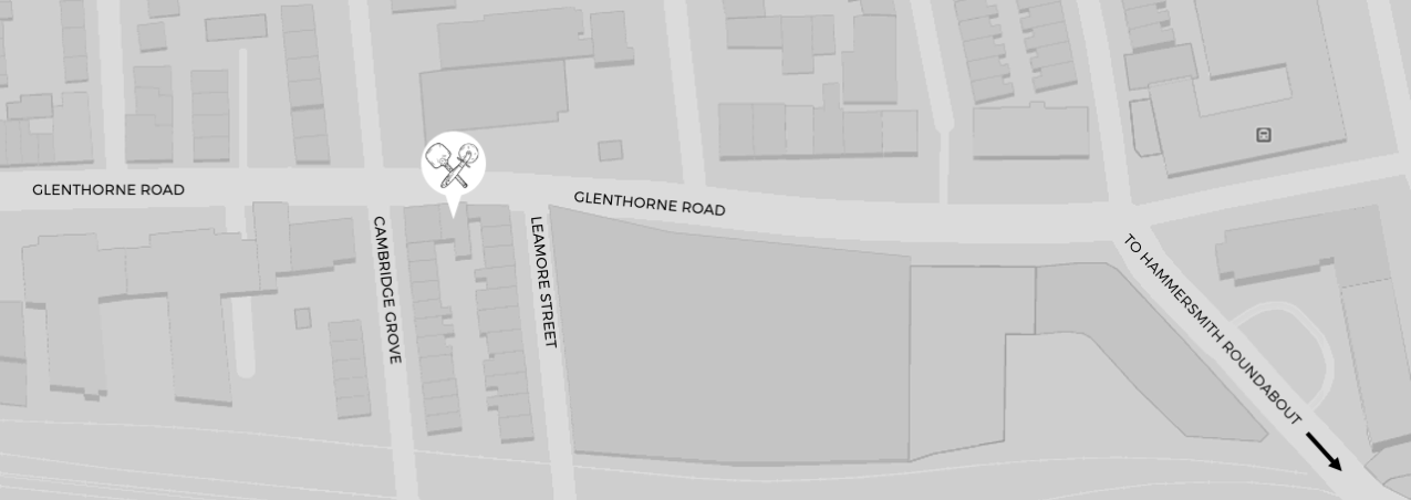 location map for stonemasons arms